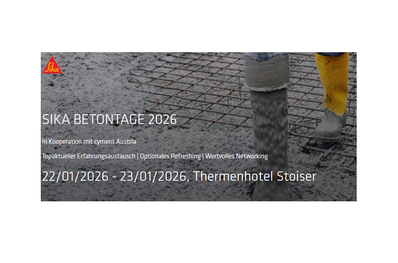 SIKA Betontage 2026 – Impulse für die Zukunft des Betonbaus